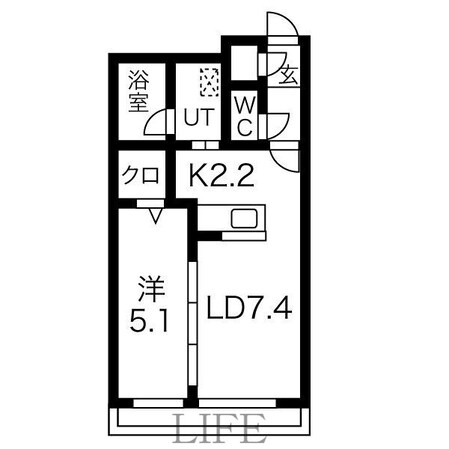 ミカーサ学園前の物件間取画像